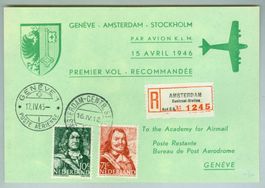 1945 Niederlande Flugpost RF