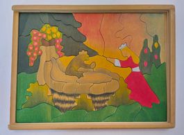 Decor Holzpuzzle "Froschkönig" / 43 Teile komplett