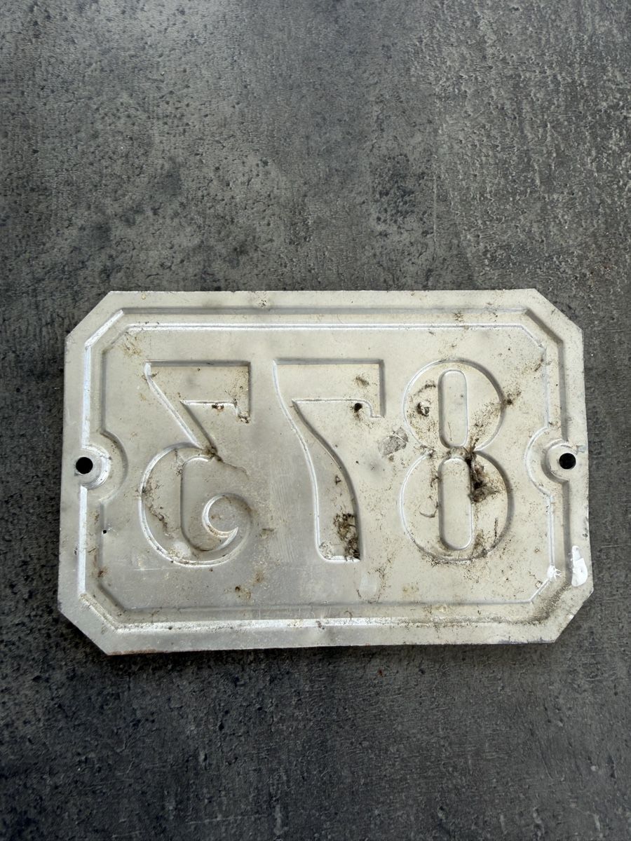 Insegne: Hausnummer 873 Metall antik guter Zustand – Usato da Seuzach venduto da kaufes8 1