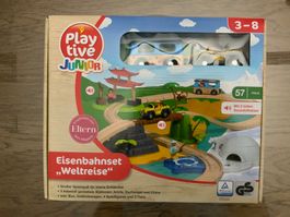 Playtive Junior Eisenbahnset "Weltreise" neu 57 Teile