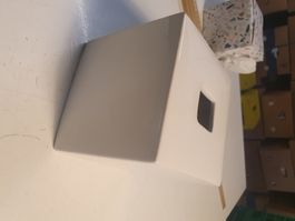 Kosmetiktücherbehälter Porzellan weiss 13 x 14 cm