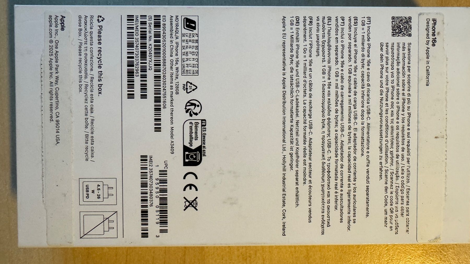 Apple Portables: Iphone 16e weiss 128 GB – Neuf (Voir description) à Wohlen b. Bern par Haegar2203 1