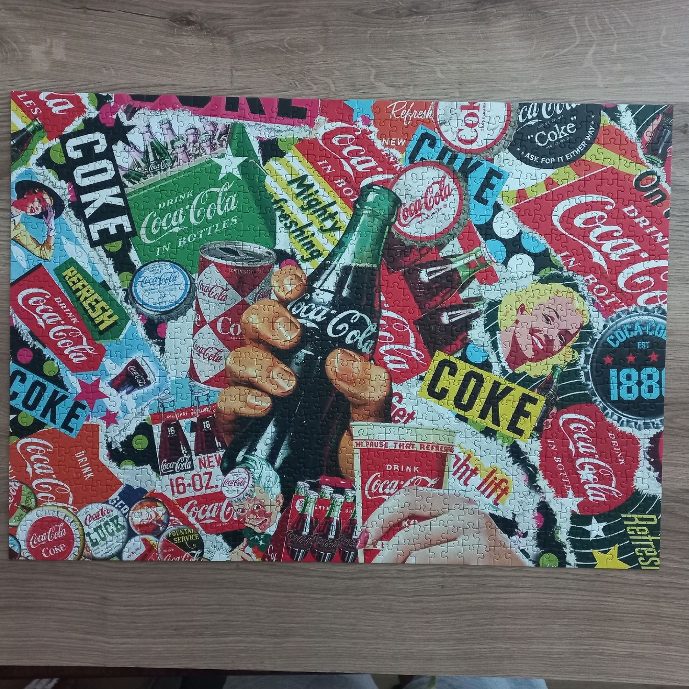 Puzzles: Coca-Cola Collage Puzzle 1000 Teile vollständig – Gebraucht aus Lachen SZ von jimmygoal13 2
