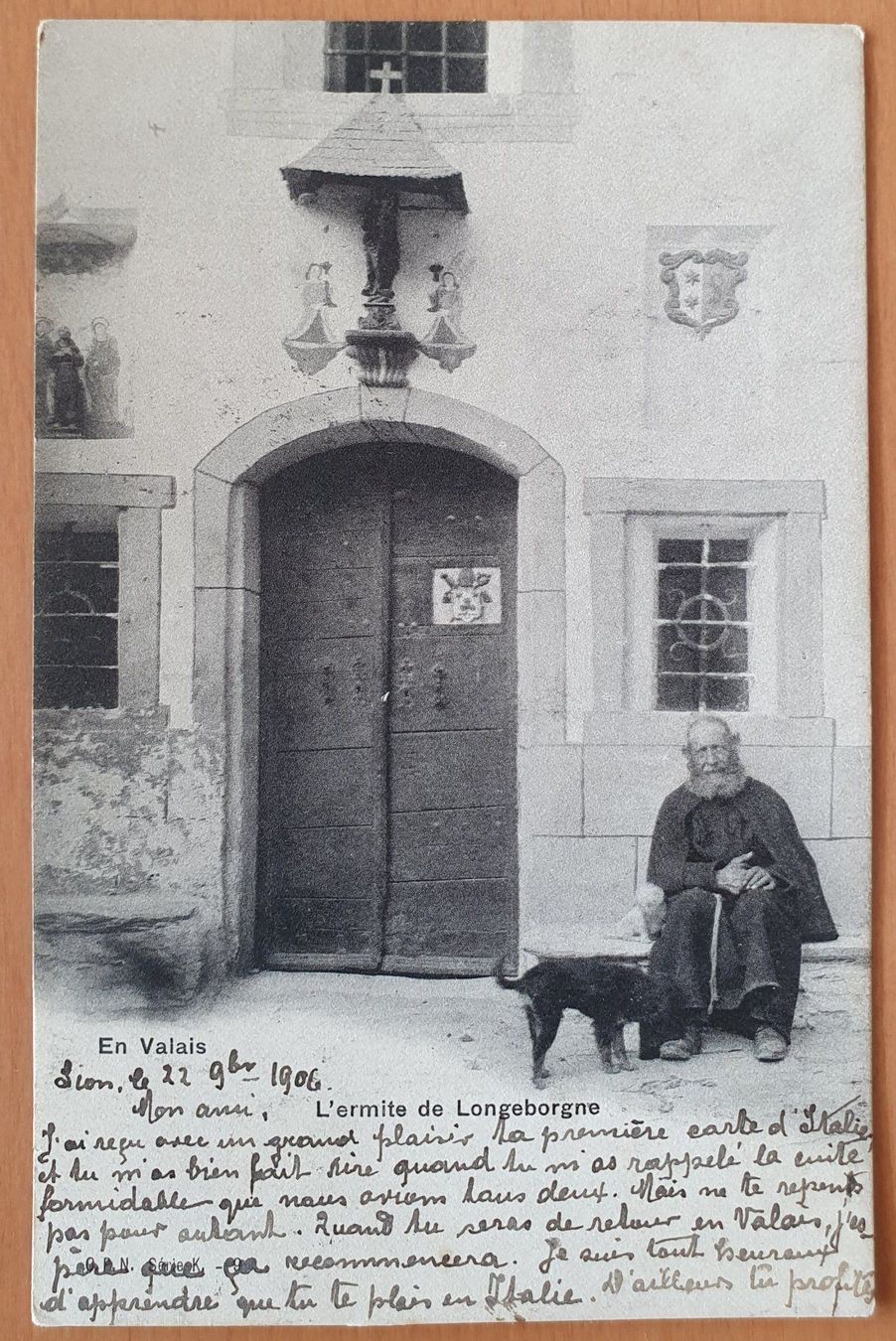 Cartoline postali: En Valais, L'ermite de Longeborgne 1906 – Usato da Kreuzlingen venduto da Rschweiz1