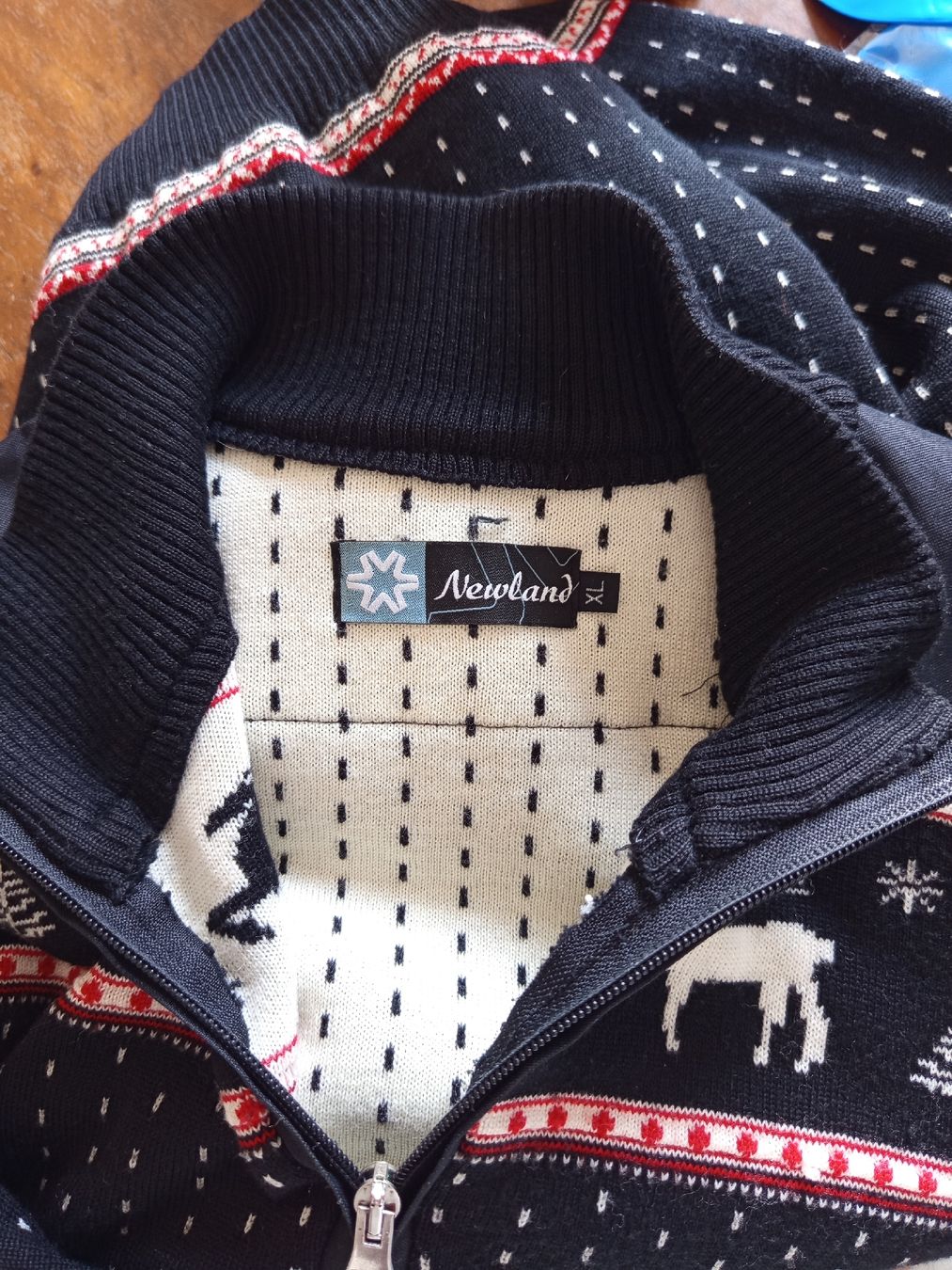 Pullover & Sweatshirts: Newland Ski- Pullover Rehenmuster schwarz mit Reissverschlus – Gebraucht aus Hinwil von Wuschi40 9