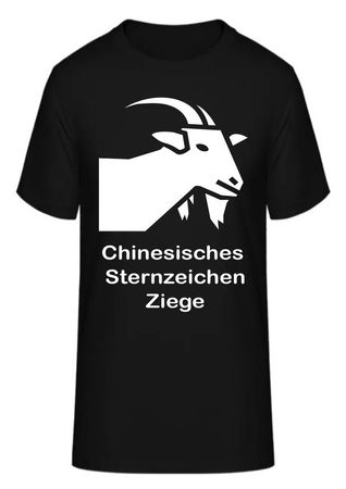 T-Shirt Chinesisches Sternzeichen Ziege