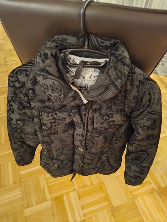 Desigual Winterjacke, Gr. 34/36, Schwarz/Muster - Top Zustan