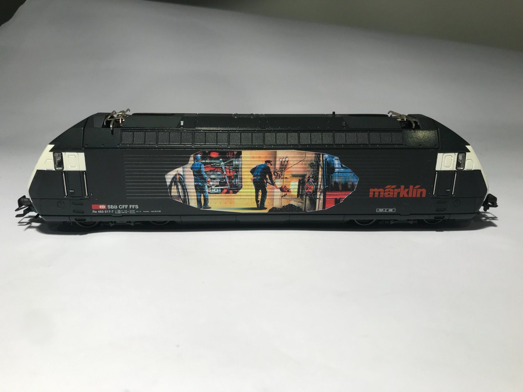Märklin Modellini di ferrovie: Märklin E-Lok RE460 SBB Heizer Lok 3451 – Usato da Buchrain venduto da Modellbahn11 1