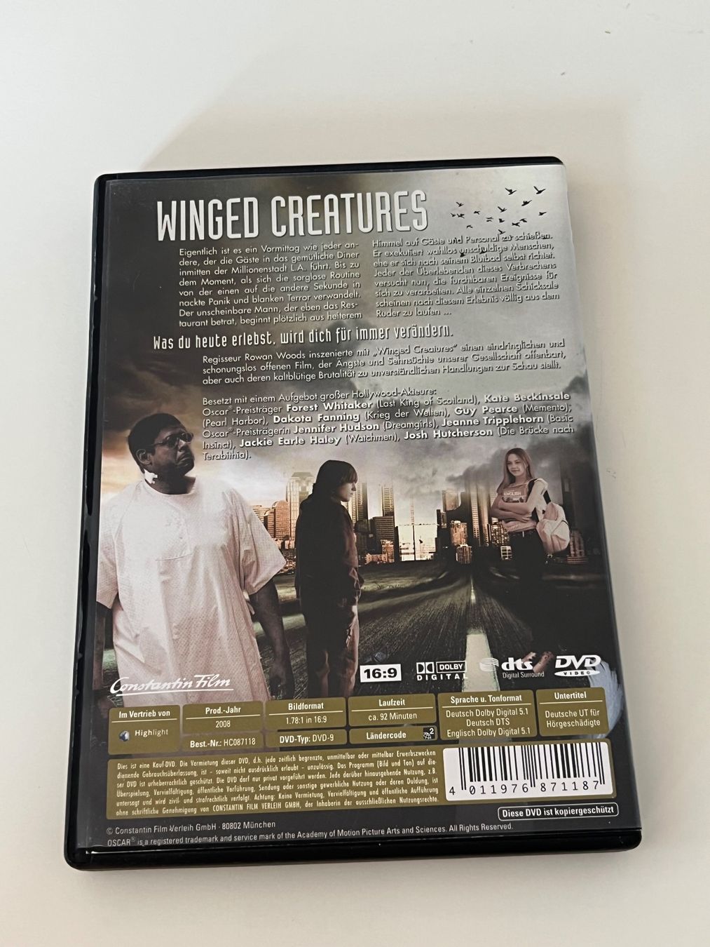 Tutti i DVDs: Winged Creatures DVD – Usato da Altstätten SG venduto da sheamus 1