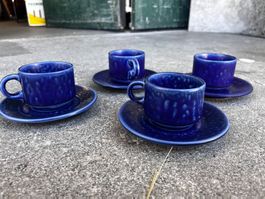 60er Jahre Espressotassen Langenthal Blue Ocean