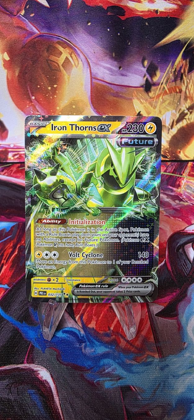 Pokémon Carte collezionabili: Iron Thorns ex 032/131 Prismatic Evolutions PRE – Nuovo (secondo la descrizione) da Frutigen venduto da Sinnohan_Zorua