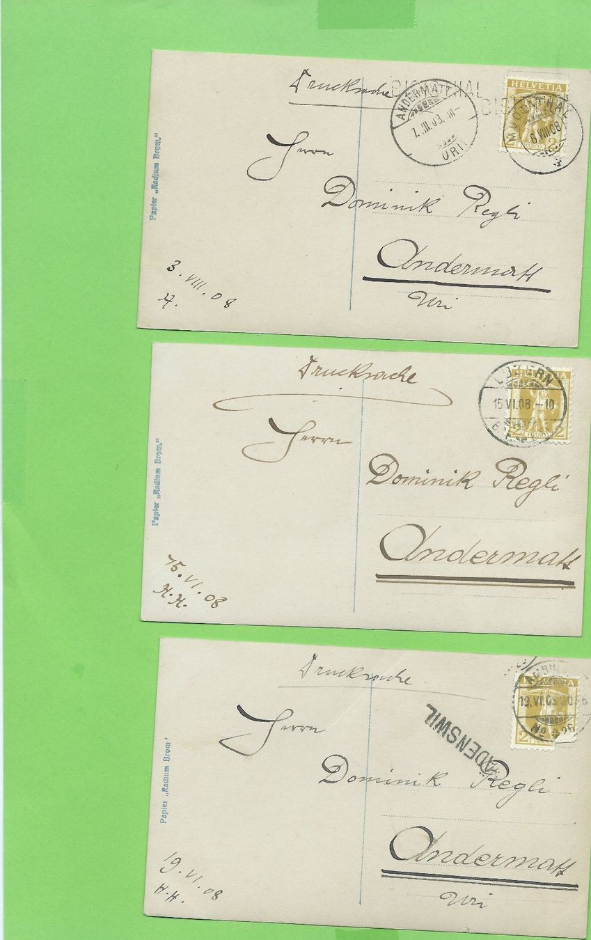 Cartoline postali: 9 seltene Ansichtskarten "Tosca" Anfang 1900 – Usato da Zürich venduto da t24_de 5
