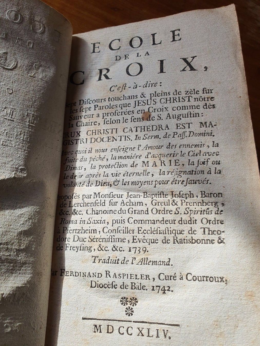 Libri: Ecole de la Croix, 1764. – Usato da DUGNY (-Leytron) venduto da Rdeny 7