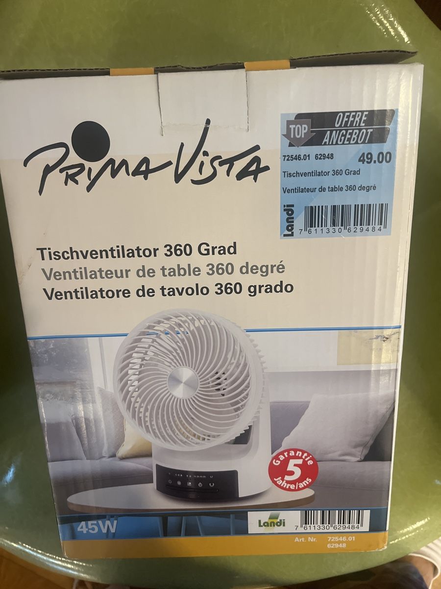 Ventilatoren: Tischventilator neu – Neu und originalverpackt aus Richterswil von Ness