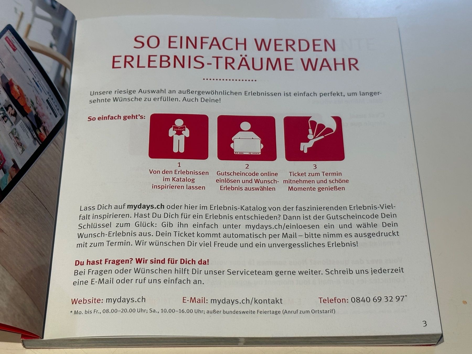 Gutscheine: Gutschein 100.- von MyDays – Gebraucht aus Schaffhausen von  2