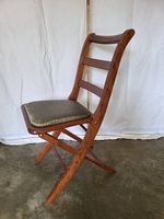 Chaise pliante vintage en bois