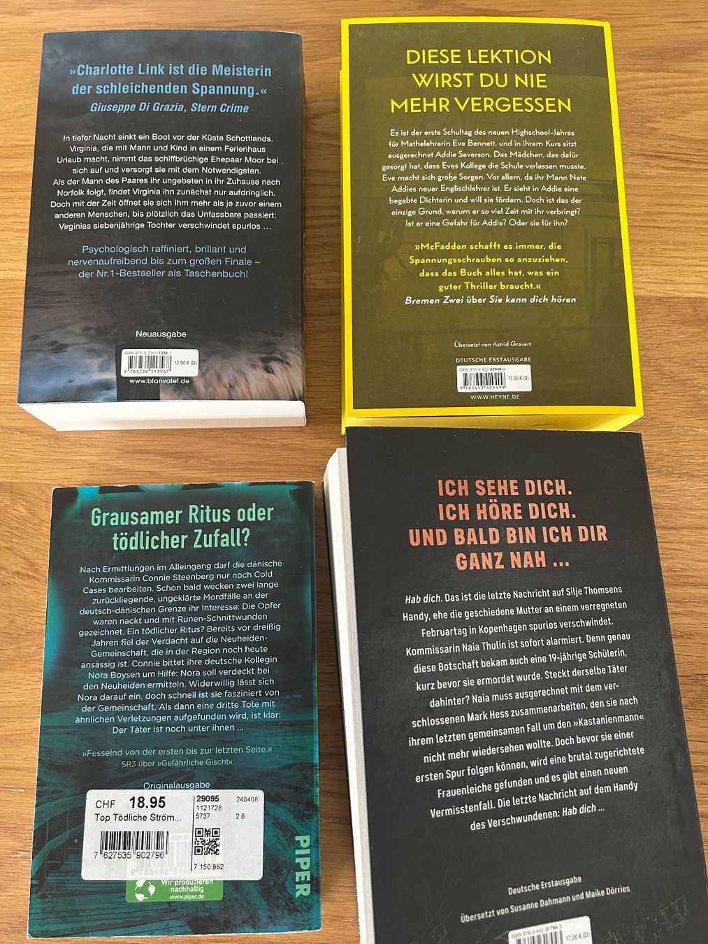 Libri: 4x Thriller – Usato da Leuzigen venduto da Zoey2014 1