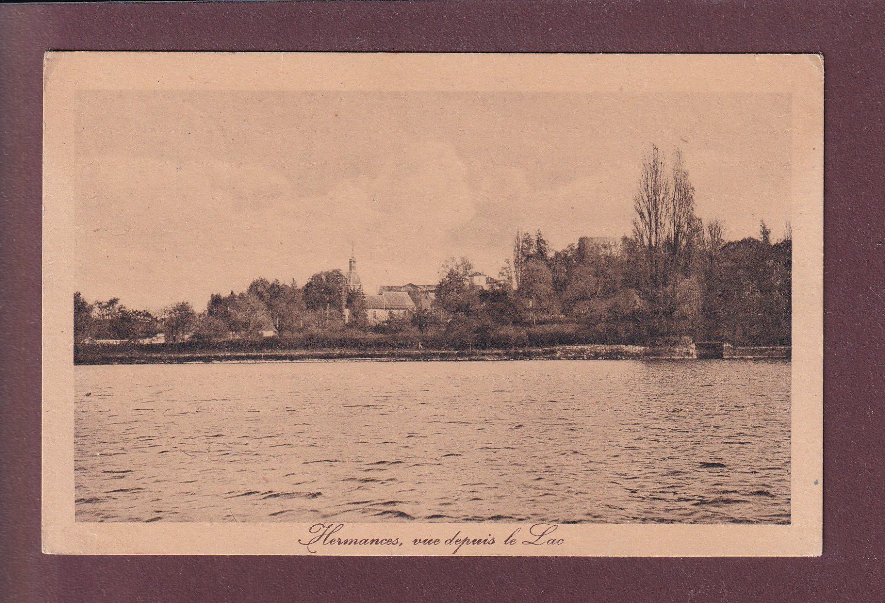 Ansichtskarten: HERMANCE depuis le lac - 1925 – Gebraucht aus Pully von nicecards