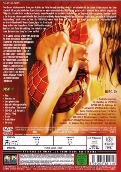 Tutti i DVDs: Spider-Man (2 DVDs) – Usato da Horn venduto da Wings0 1