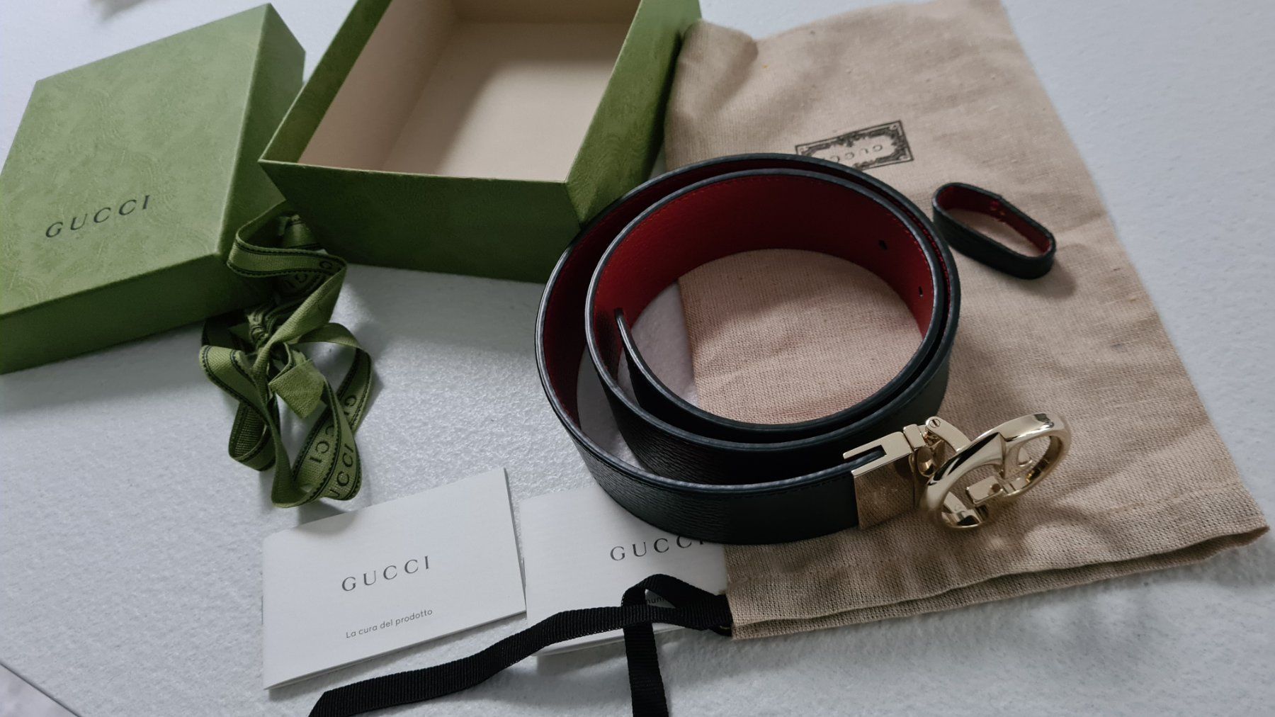 Gucci Cinture: neue original GUCCI gurtel reversible – Nuovo (secondo la descrizione) da bellinzona venduto da zeus6535