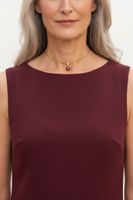 Nina Ricci Halskette Roter Kristall 40 cm