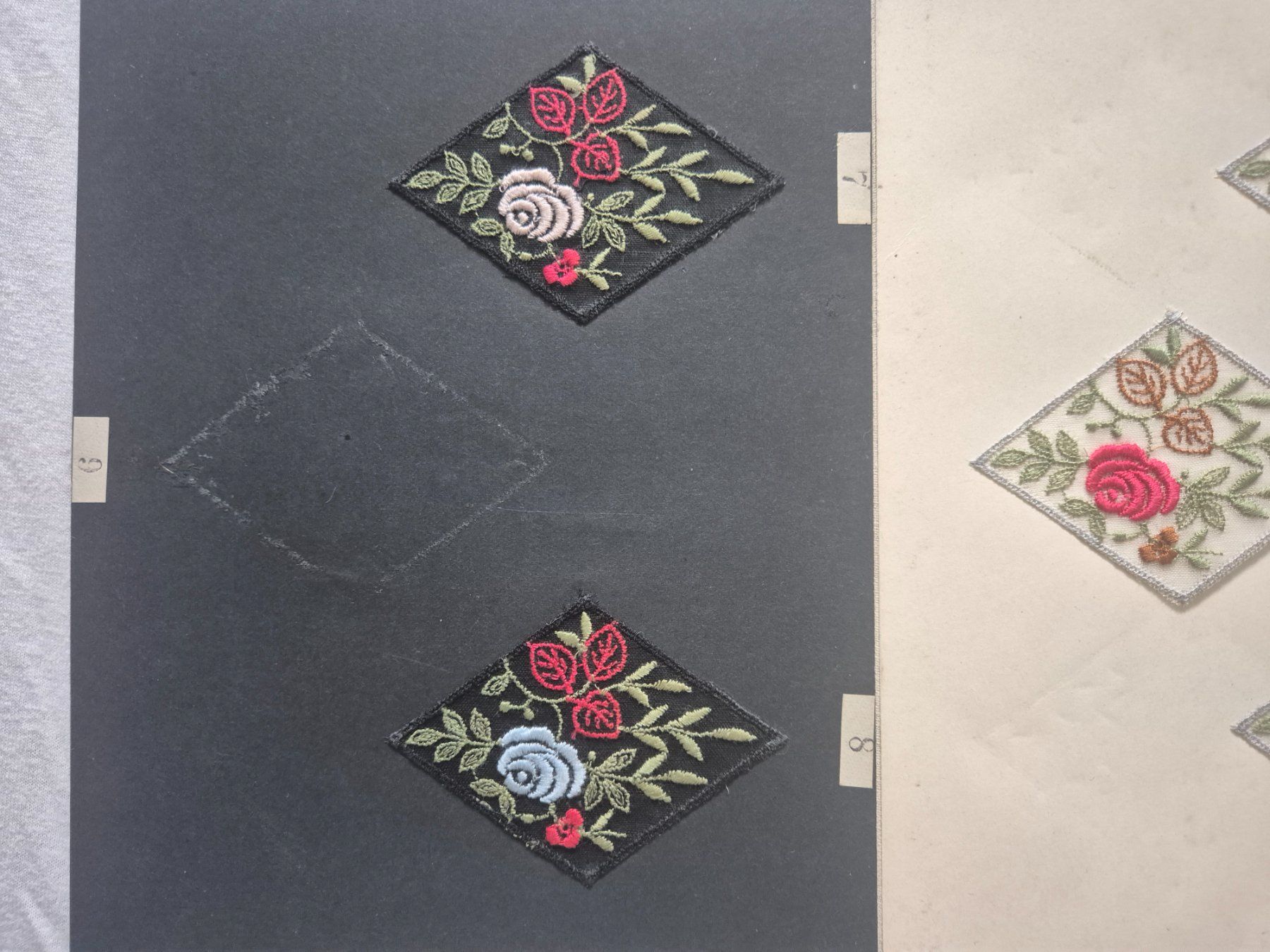 Tessuti: St. Galler Stickerei ca. 1940 – Usato da Winterthur venduto da Pumuckel4 3