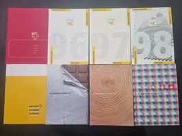 Lot mit 8 CH Jahresausgaben ab 1990 - 2005 : KP 740.--