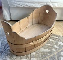 Antike Wanne / Zuber aus Fichtenholz