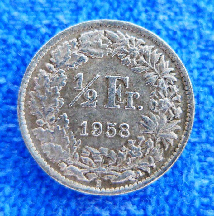 Tutti le monete: 4 x 50 Rappen aus den Jahren 1932/1951/1958 und 1970 – Usato da Glattpark(Opfikon) venduto da Latouret 4