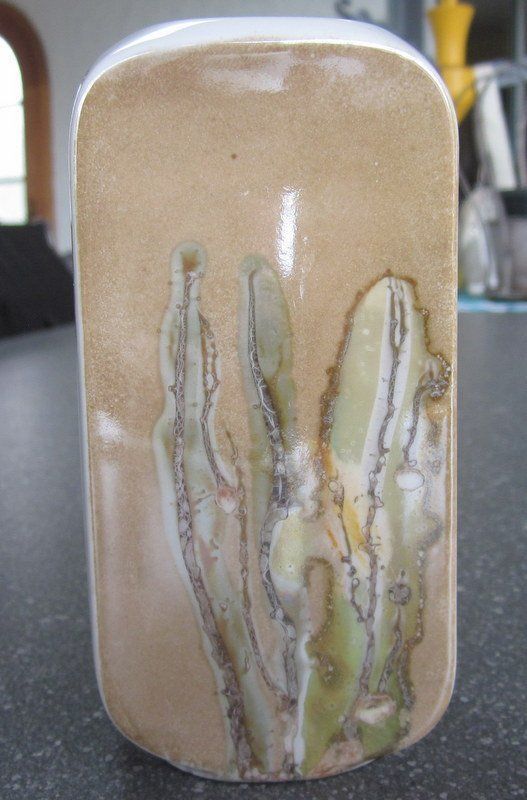 Vasi & Recipienti: Blumenvase mit braunem Decor – Usato da Bischofszell venduto da Pfau0