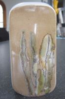 Blumenvase mit braunem Decor