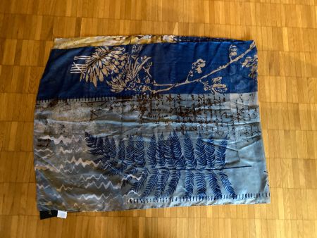 Schaltuch/Foulard blau/braun NEU