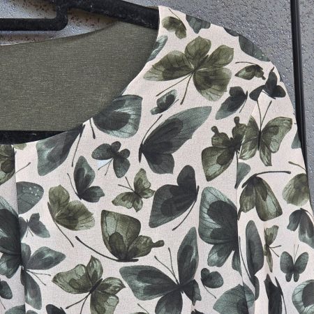 🐸 ITALIENISCHES TOP / BLUSE SCHMETTERLINGE WUNDERSCHÖN!