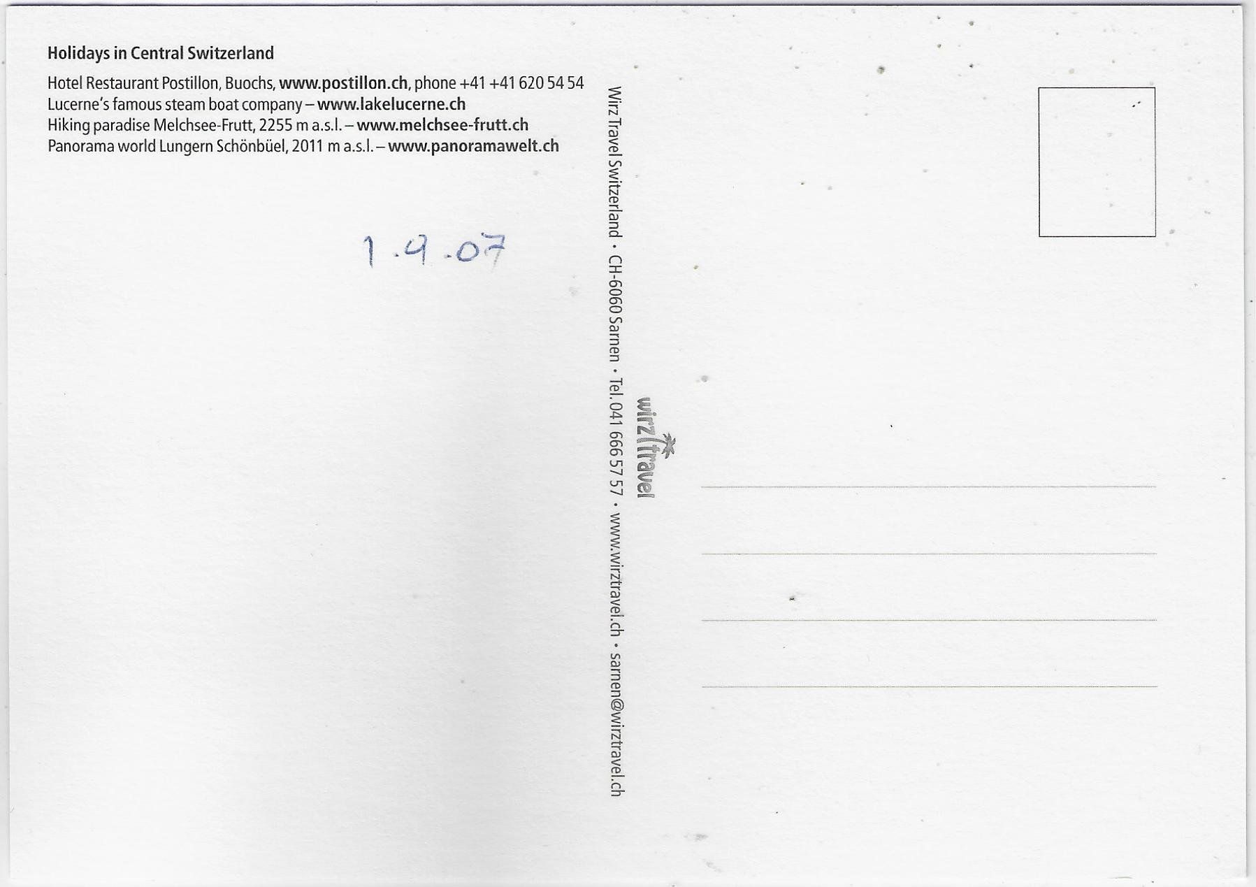 Cartes postales: Hotel Restaurant Postillon Buochs – D'occasion à Ettingen par Kartenplanet 1