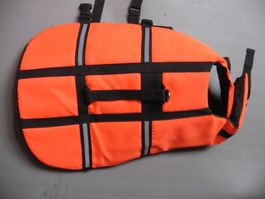 Hunde Schwimmweste orange schwarz no name Grösse ?