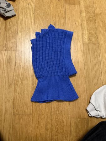 Kindermütze Balaclava blau 12-24 Mt. 50cm