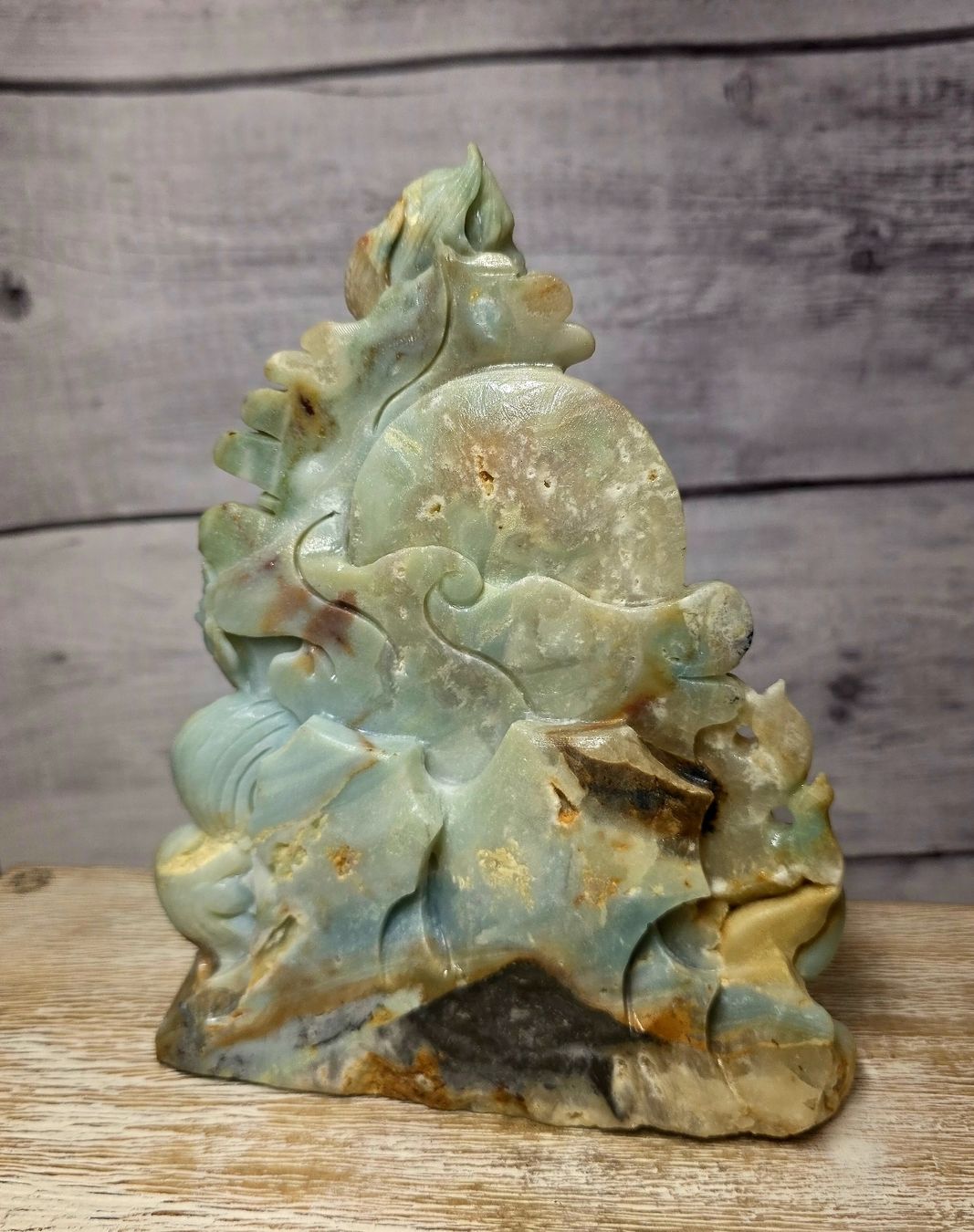 Minerali & Pietre curative: Wunderschöner Amazonit chinesischer Drache 858g – Nuovo e nell'imballaggio originale da Matzingen venduto da Shay_Crystalz 3