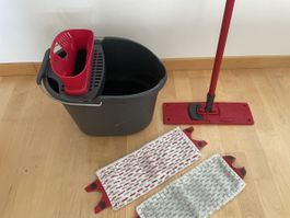 Wischmop Set mit Eimer und 2 Tüchern