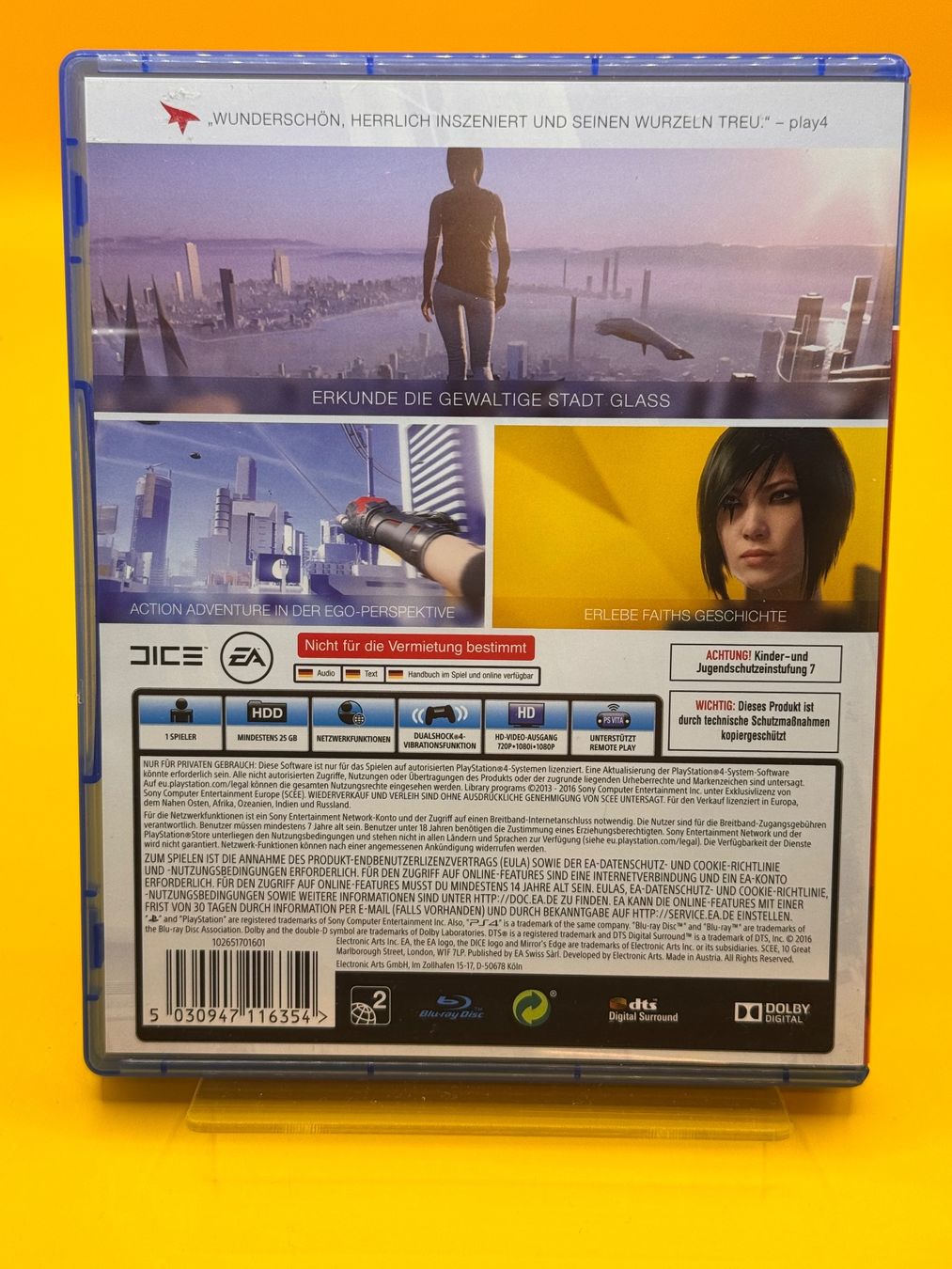 Sony Giochi: Mirror's Edge Catalyst PS4 - Action pur! – Usato da Oberwil b. Zug venduto da silver2024 1