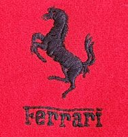 Roter Ferrari Schal aus reiner Lammwolle