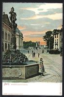 Bern, Kindlifresserbrunnen bei Abendstim