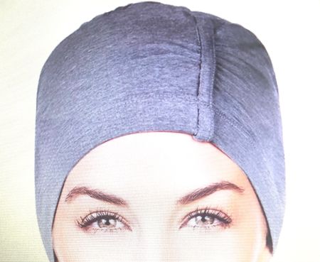 Turban Night Cap grau von Christine Headwear original