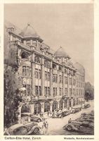 Hotel-Werbung CARLTON-ELITE ZÜRICH 1938