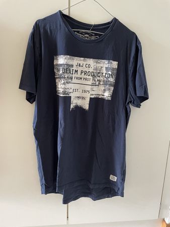 T-Shirt Jack & Jones bleu foncé, taille XL