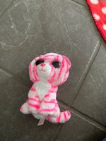 Stofftier Katze pink gestreift