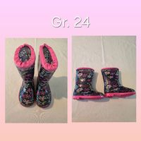 Gummistiefel Blumen Grösse 24 guter Zustand