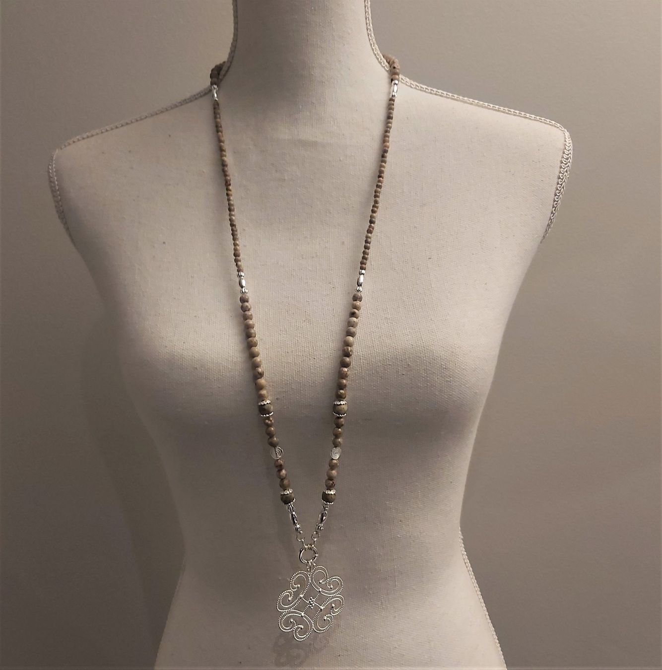 Catenine: ROSA - Edelsteinkette - Sterling Silber - hellbraun – Nuovo e nell'imballaggio originale da Mühlethal venduto da nicita-modeschmuck 4