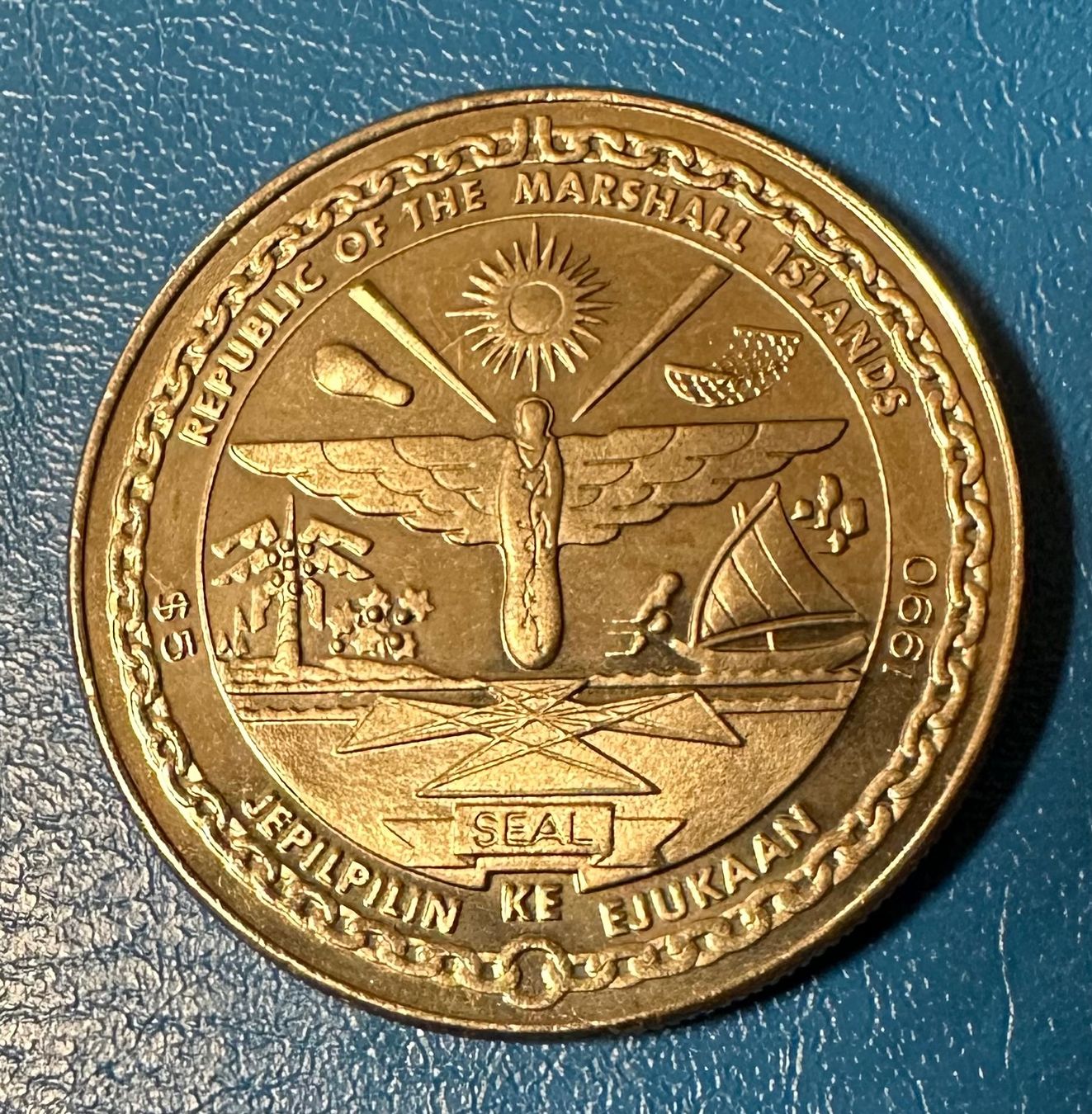 Tutti le monete: 1990 MARSHALL ISLAND FIVE DOLLARS – Usato da Watt venduto da phila13 1