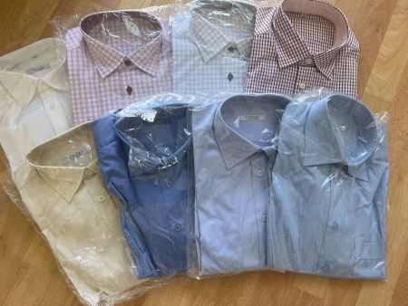 8x Baumwolle Hemd neu top Qualität Grösse M