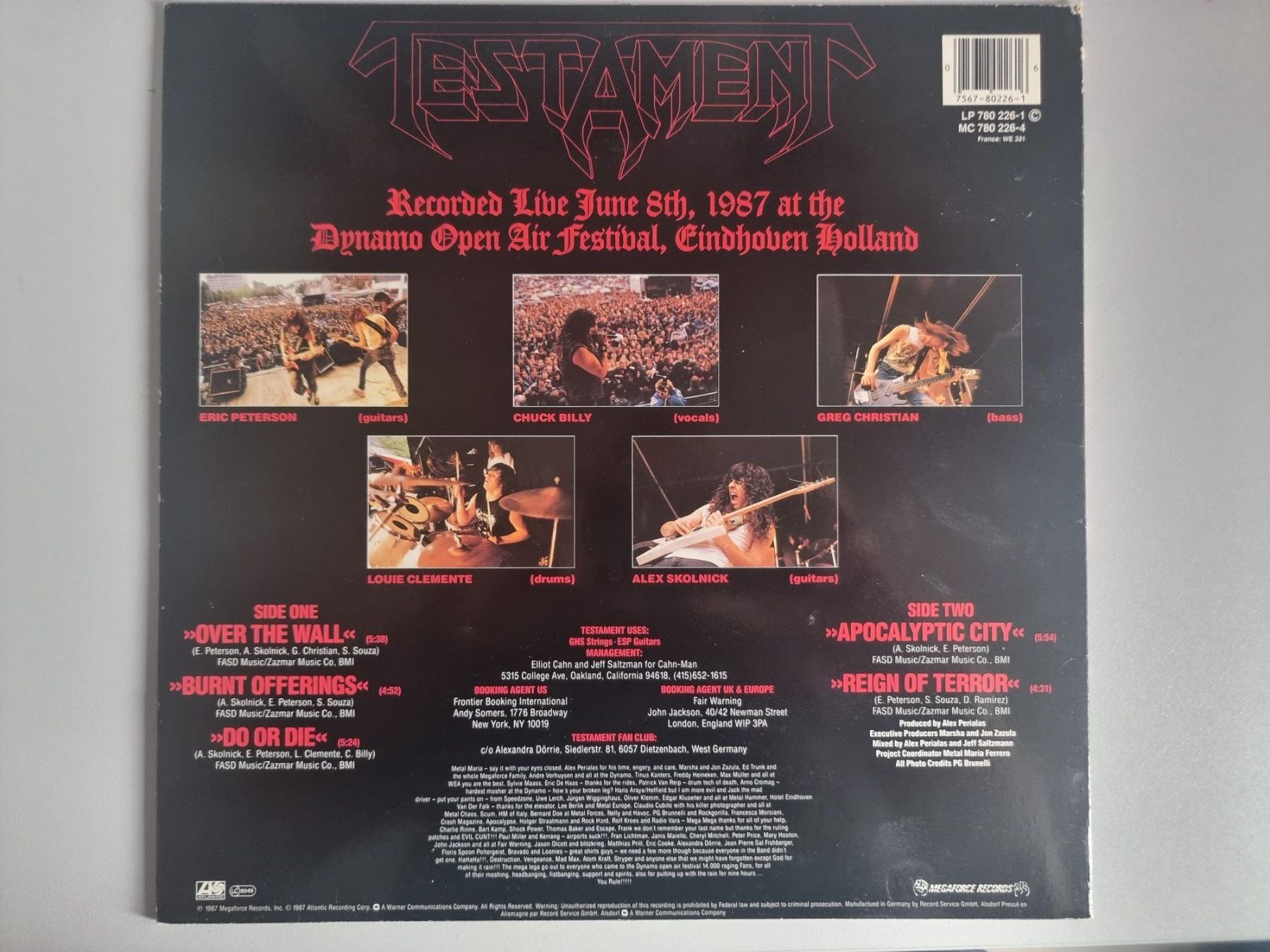 Dischi in vinile: LP Testament – Live At Eindhoven – Usato da Schaffhausen venduto da Kellerrassel 2